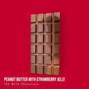 Crunchy Peanut Butter with Strawberry Jelly Topped with Salted Peanuts in Milk Chocolate 230g