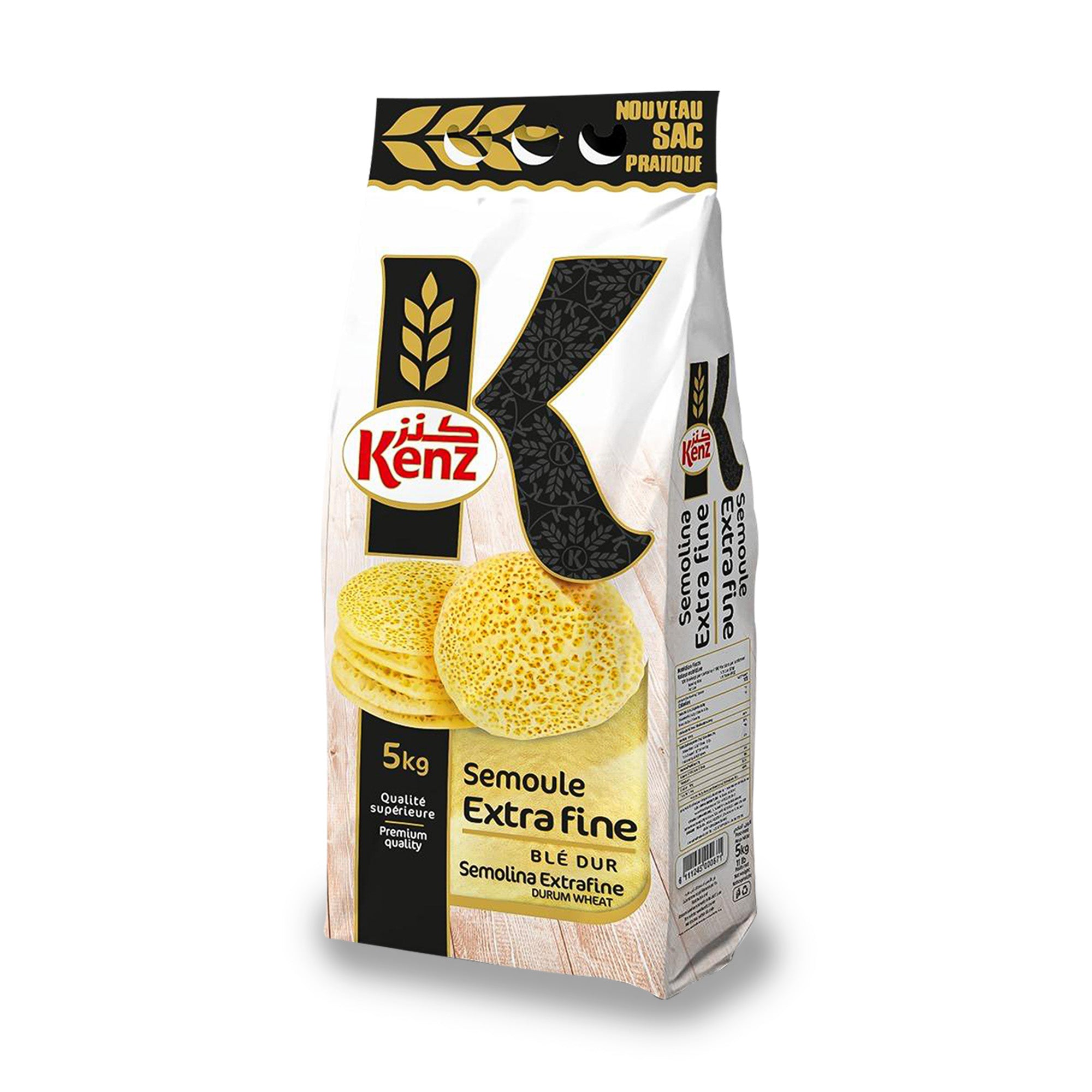 Kenz Finot Extra Fine Semolina 5kg Bag