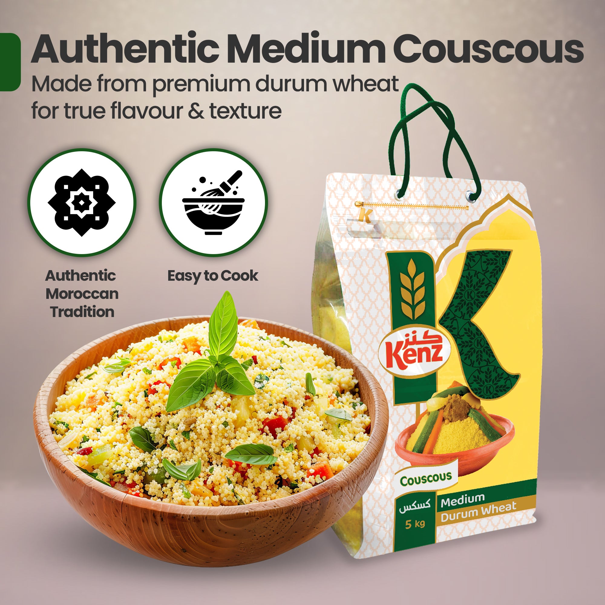 Kenz Medium Couscous 5kg Bag