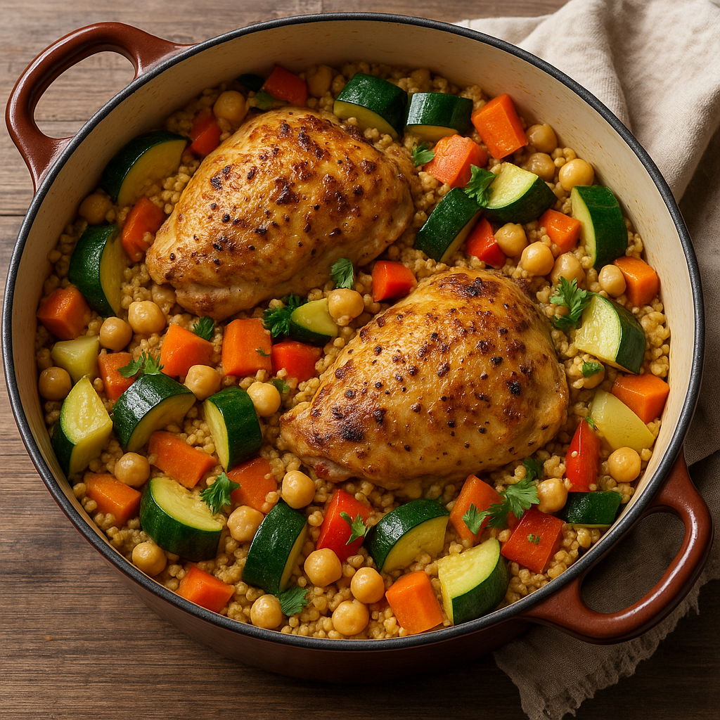 One-Pot Couscous with Chicken and Vegetables