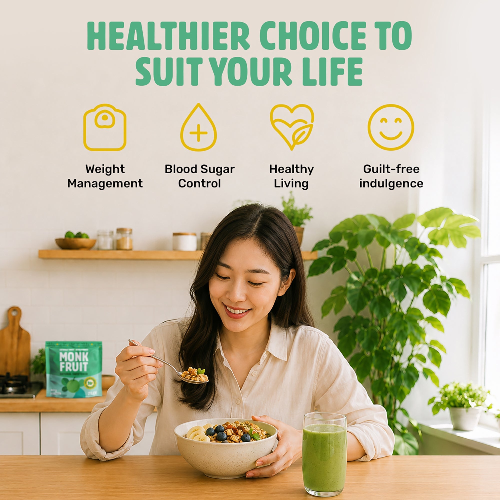 Monk Fruit Natural Sweetener Powder