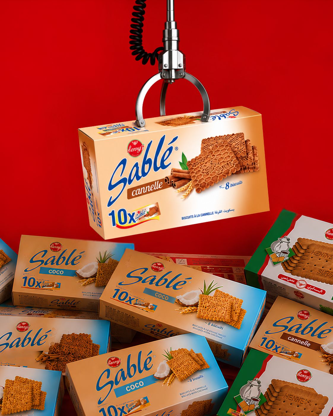 Henry's Sable Cinnamon (8 Biscuits) Pack Of 10