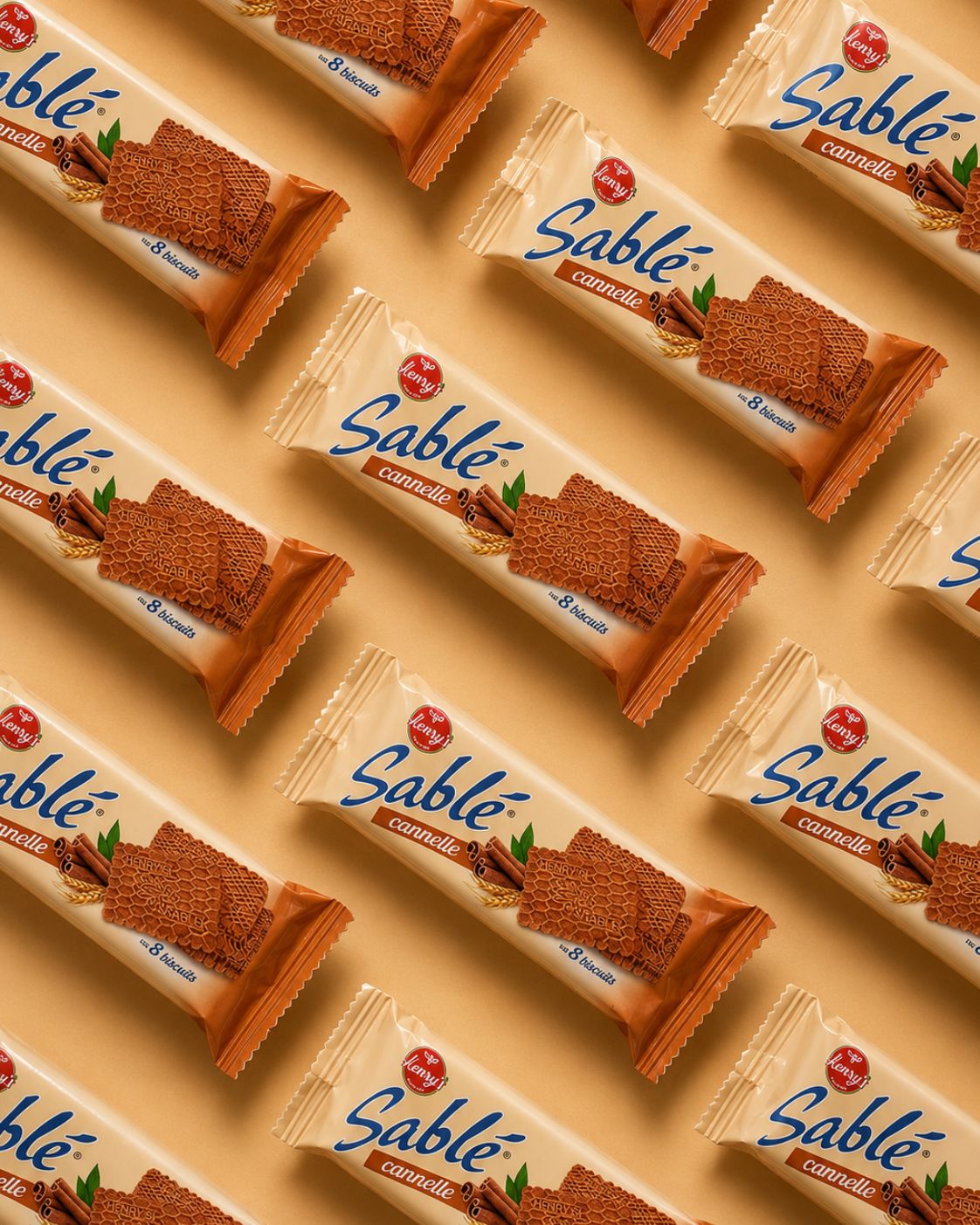 Henry's Sable Cinnamon (8 Biscuits) Pack Of 10