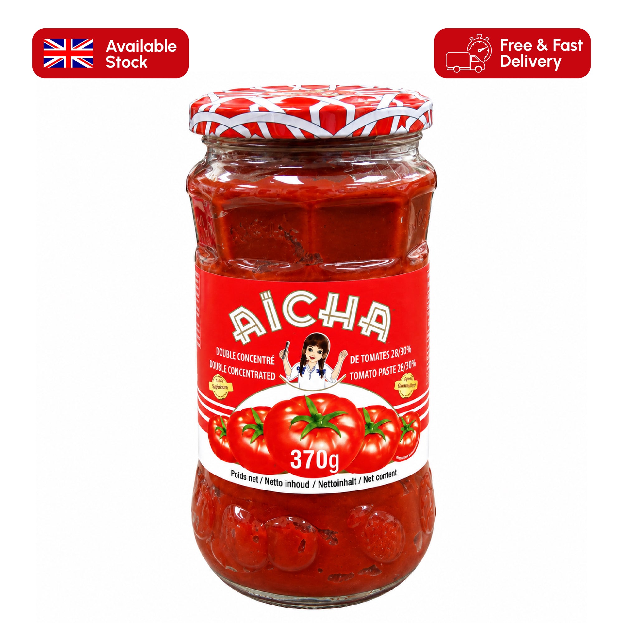 Aïcha Tomato Paste 370g | Moroccan Tomato Concentrate
