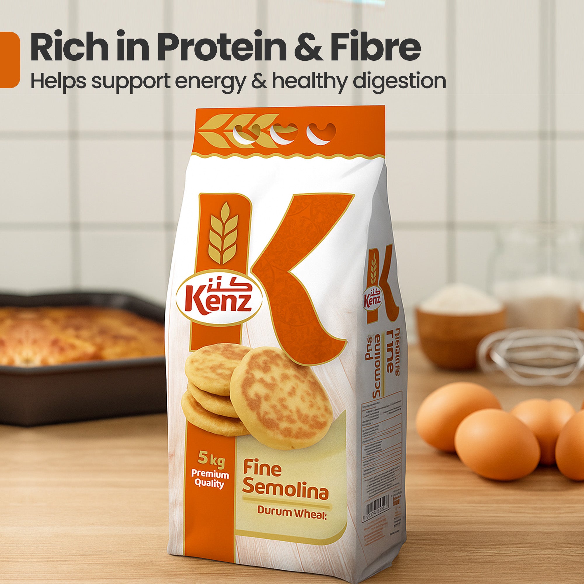 Kenz Finot Durum Semolina 5Kg Bag