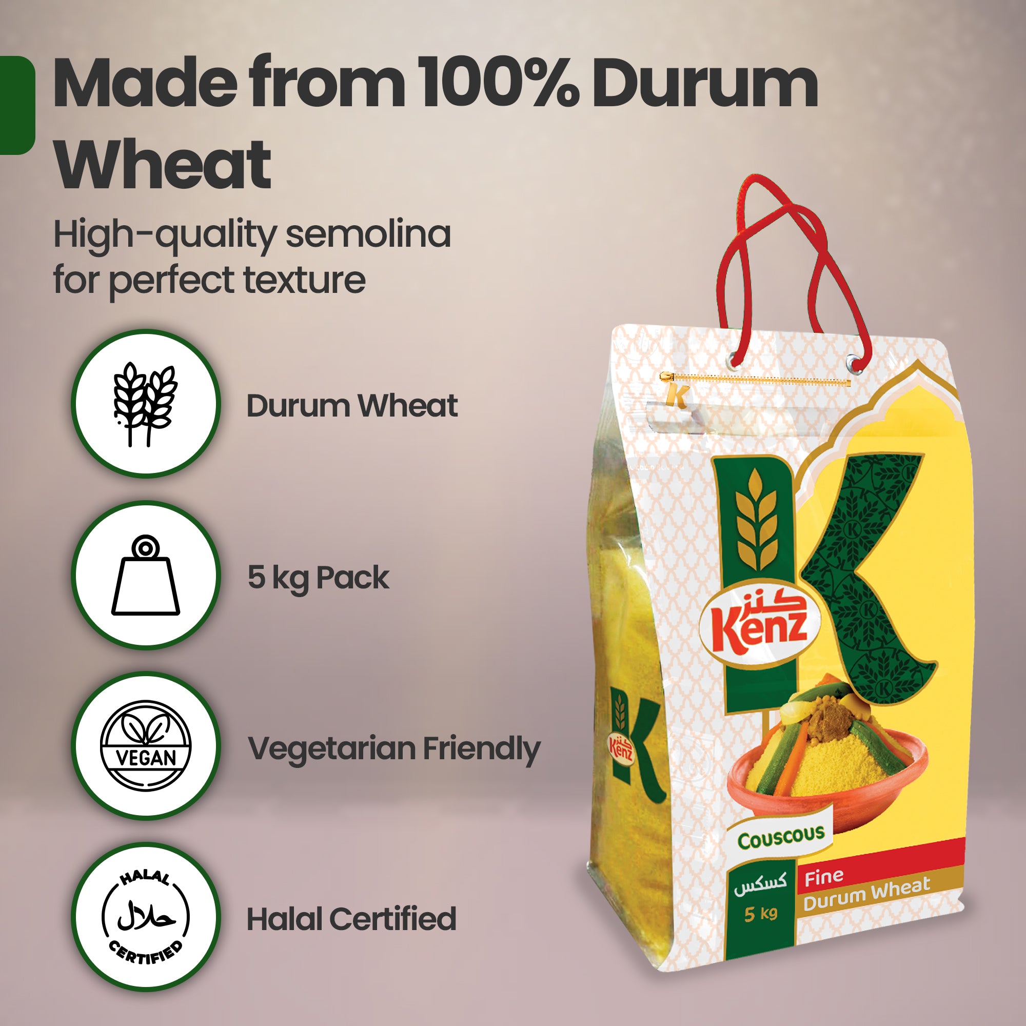 Kenz Fine Couscous Bag 5kg Bag