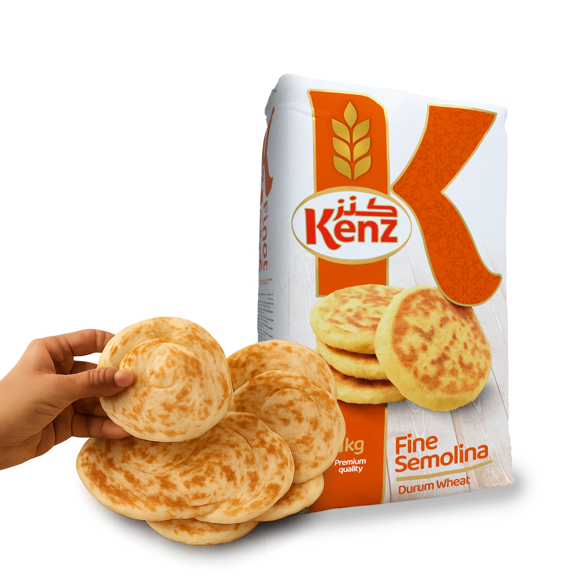 Kenz Finot Durum Semolina 1kg Bag