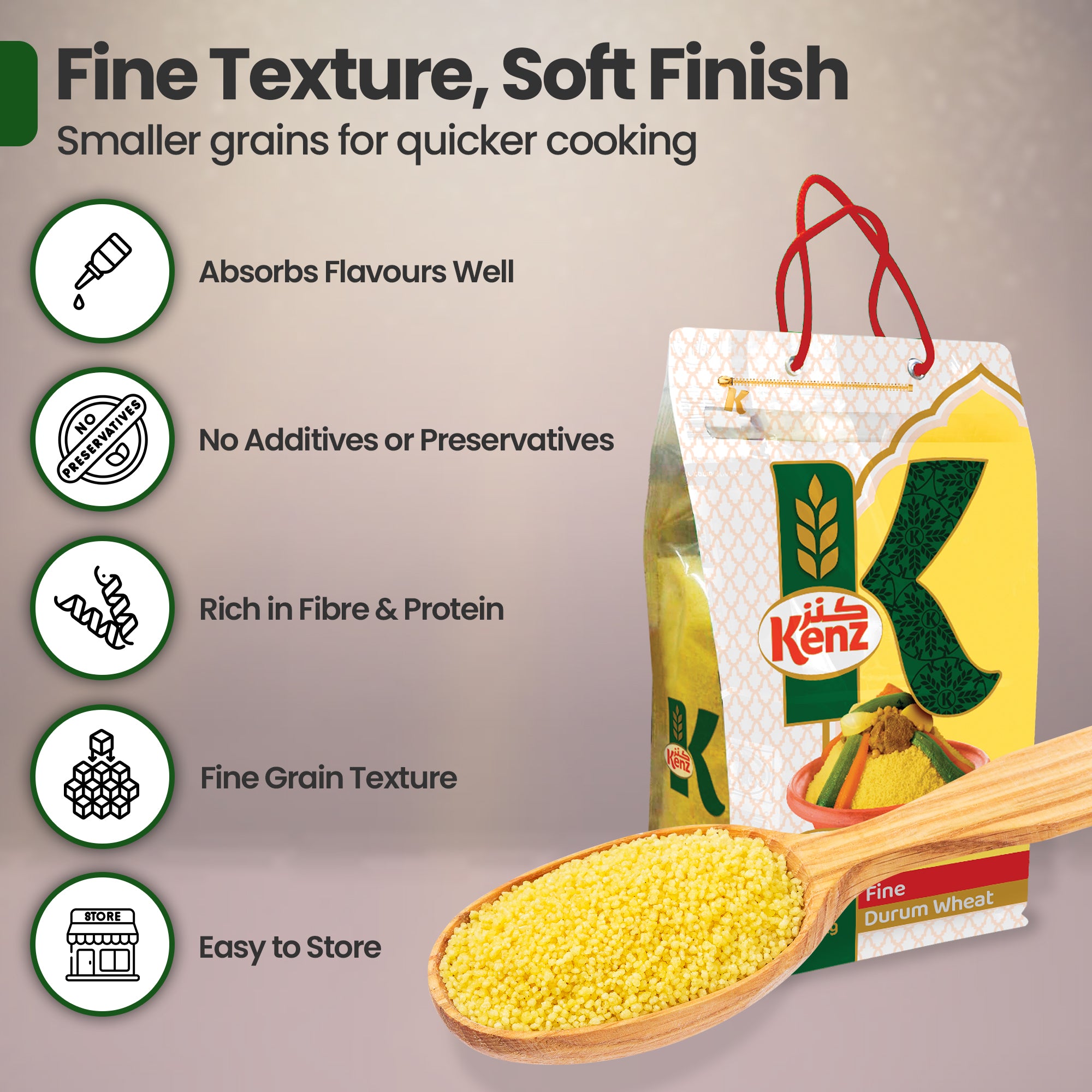 Kenz Fine Couscous Bag 5kg Bag
