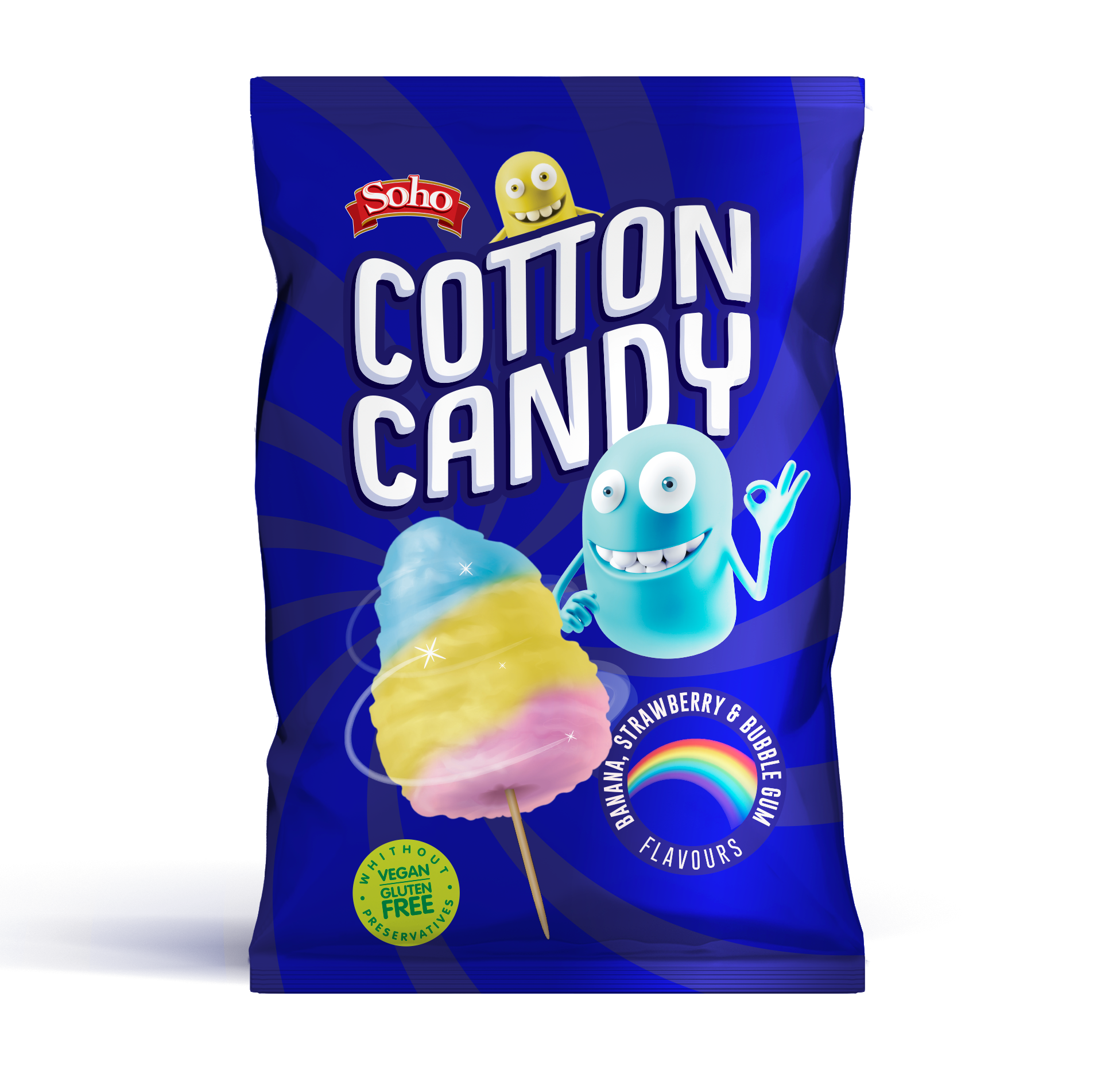 Soho Snacks Cotton Candy Floss Rainbow