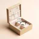 IDYR Uynan Wooden Jewellery Box I | Handmade Moroccan Leather & Boucherouite