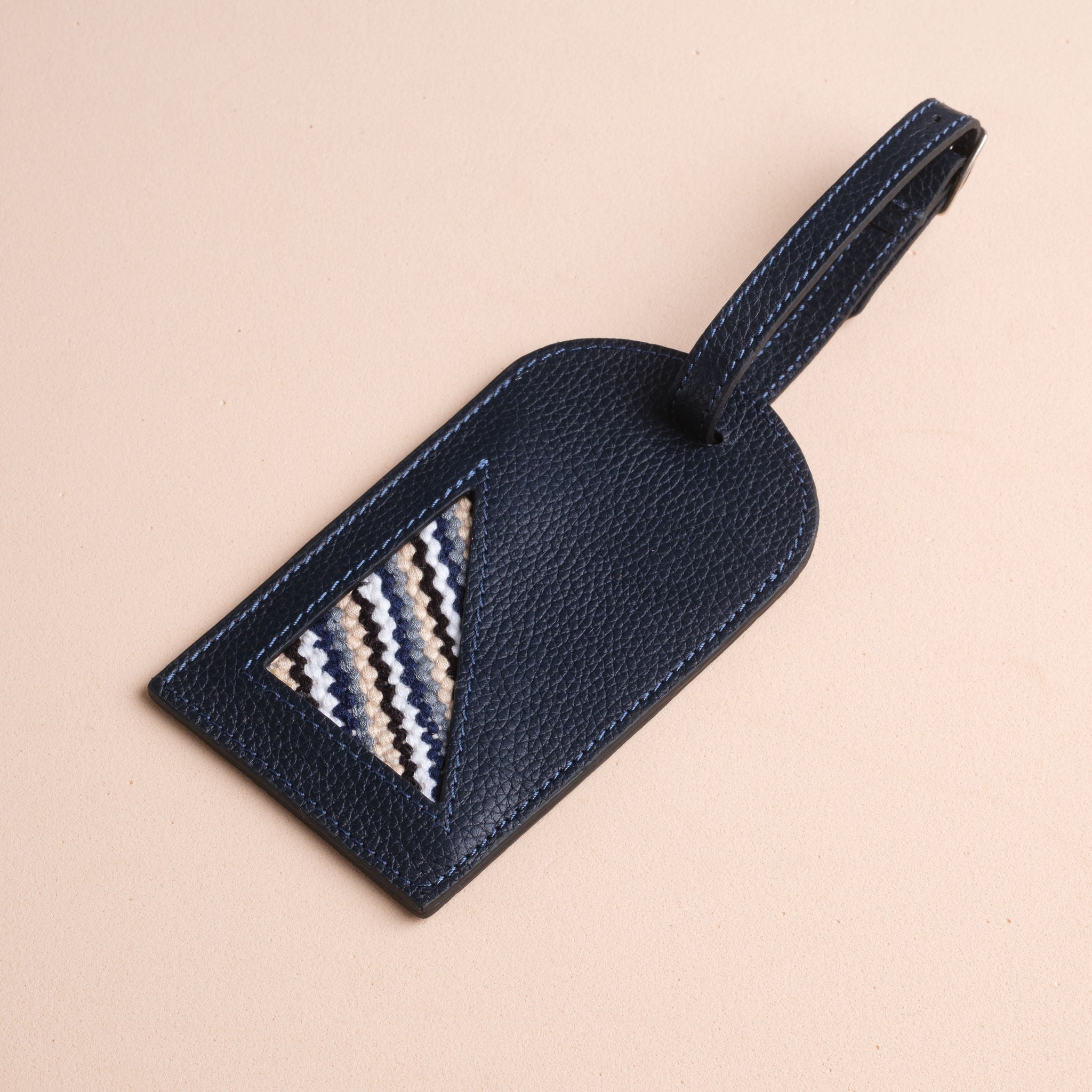 IDYR Azara Luggage Tag in Red | Handmade Luxury Moroccan Leather Accessory