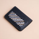 IDYR Nudu Pocket Wallet in Blue | Handmade Luxury Moroccan Leather Accessory