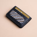 IDYR Nudu Pocket Wallet in Blue | Handmade Luxury Moroccan Leather Accessory