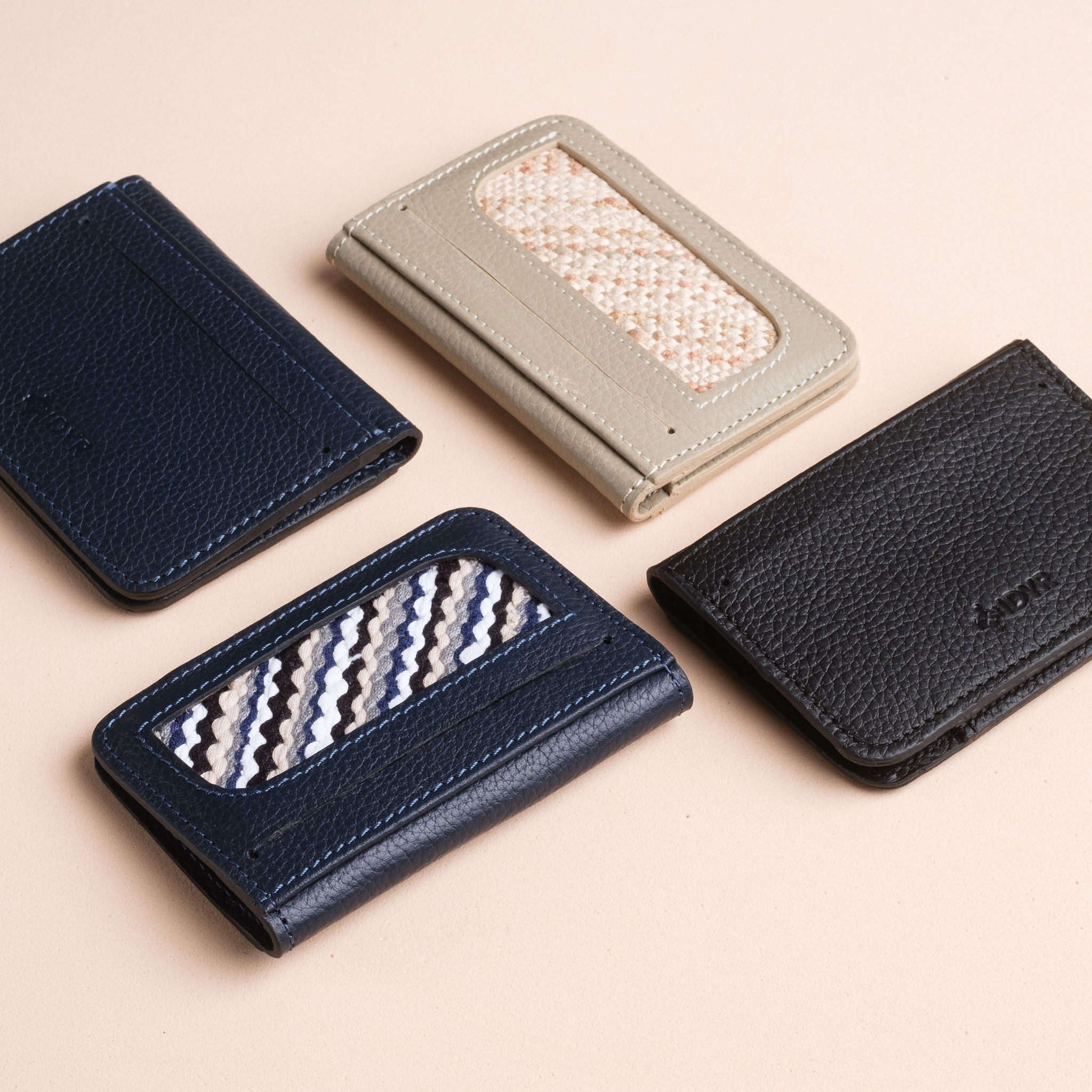 IDYR Nudu Pocket Wallet in Black | Handmade Luxury Moroccan Leather Accessory