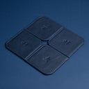 IDYR Afnjal Coaster Set in Blue | Handmade Luxury Moroccan Leather Coasters