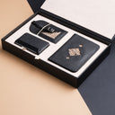 IDYR Safar I Travel Gift Set in Black | Handmade Luxury Moroccan Leather Accessories