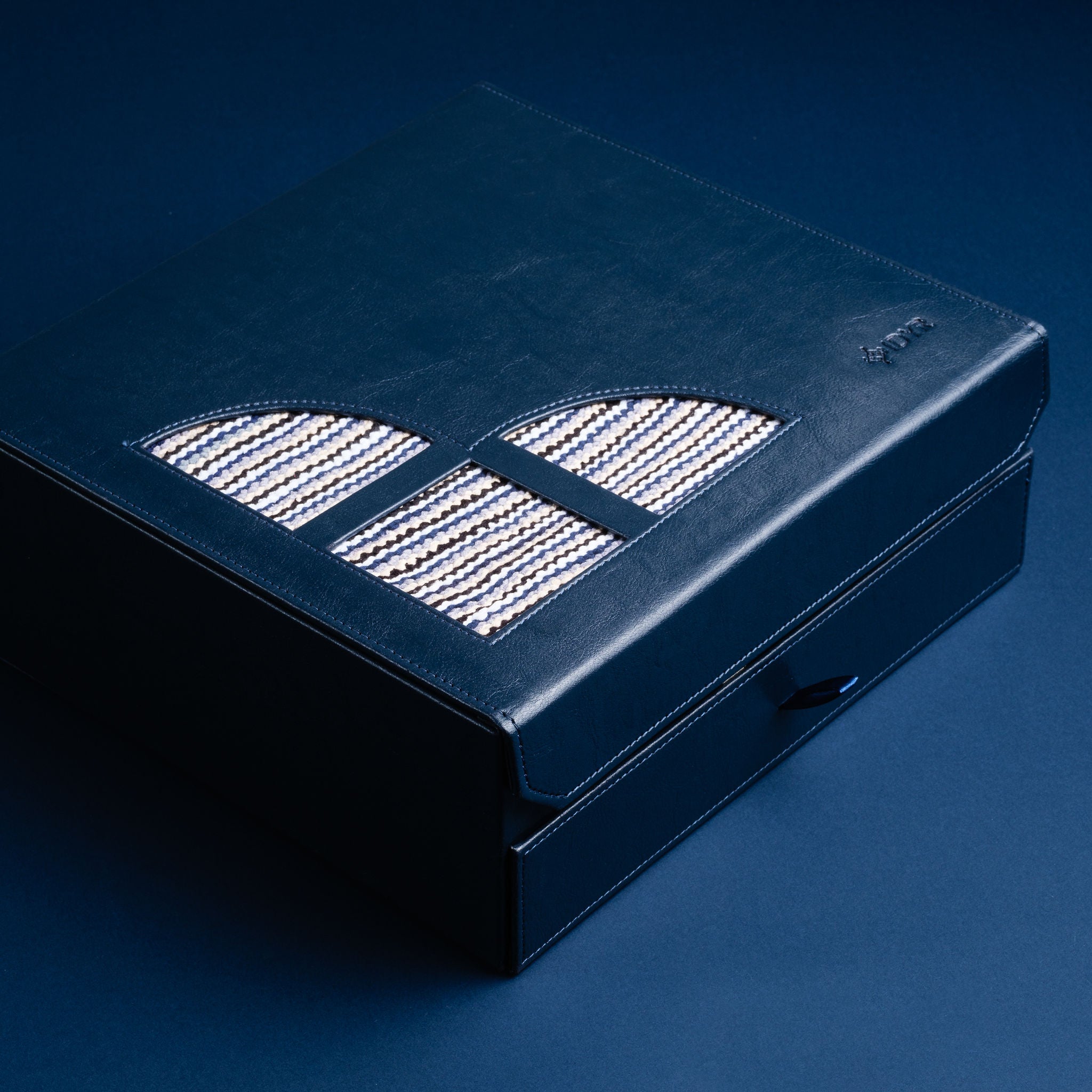 IDYR Tawant Gift Set in Blue   | Handmade Luxury Moroccan Leather Coffret