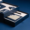 IDYR Tawant Gift Set in Blue   | Handmade Luxury Moroccan Leather Coffret