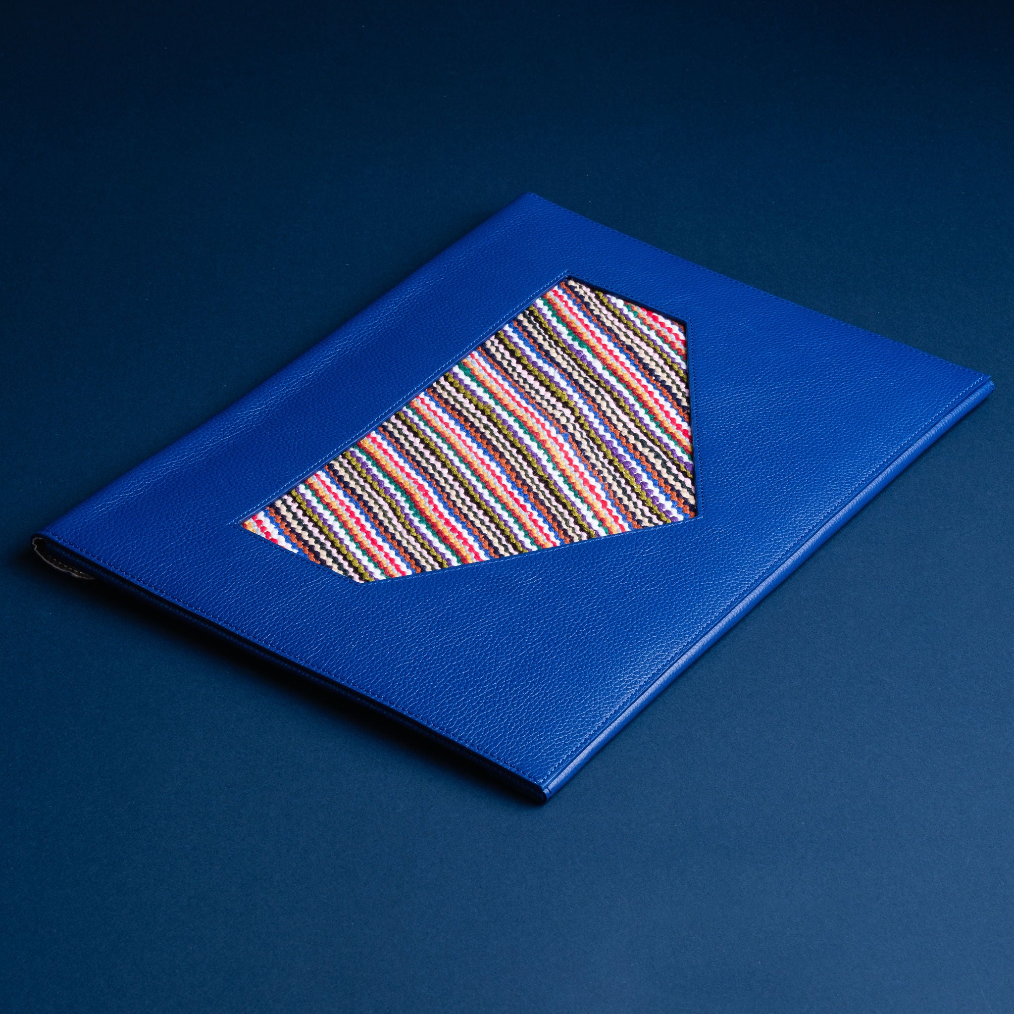 IDYR Ltam Ikhoy 13 Tablet & PC Sleeve in Blue  | Handmade Luxury Leather