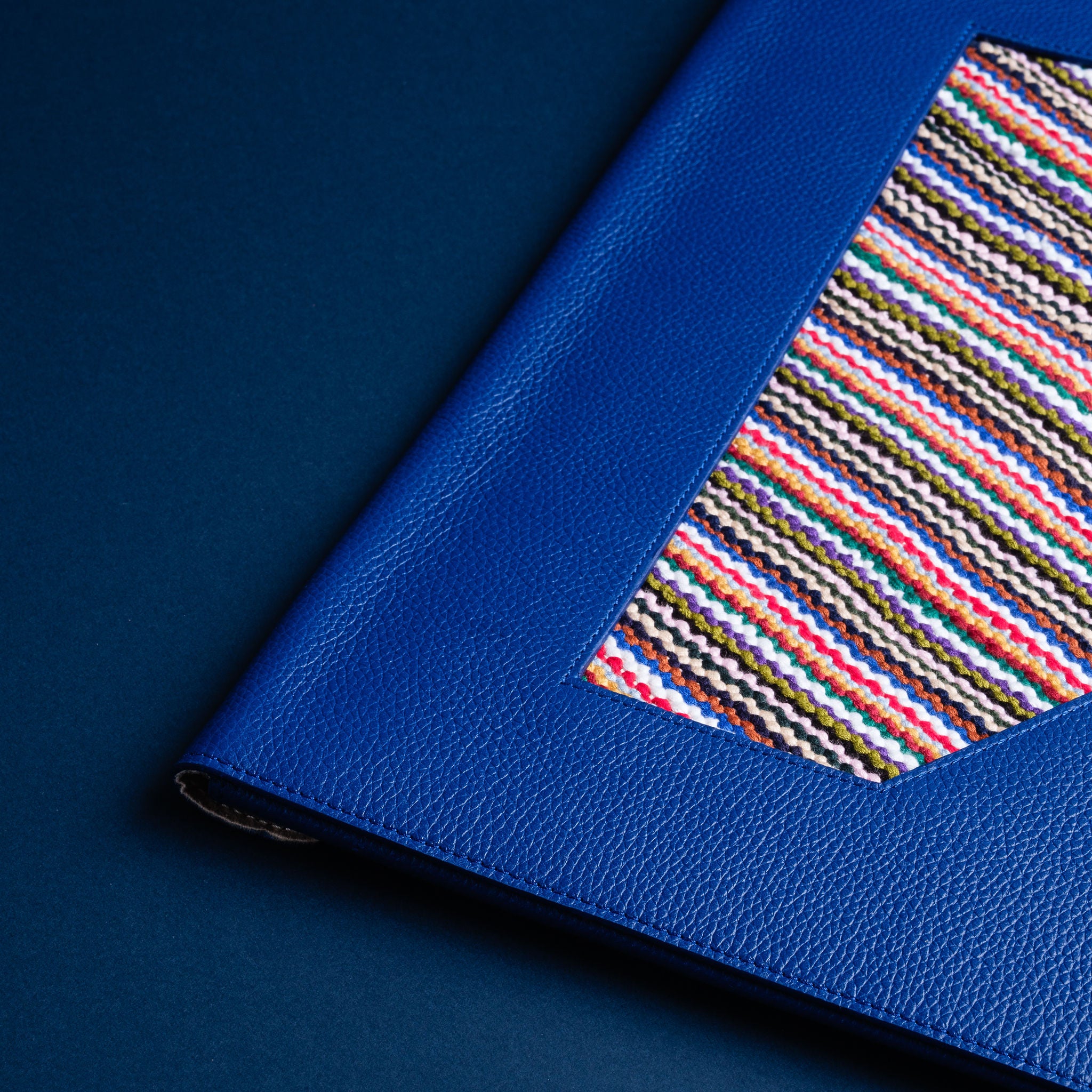 IDYR Ltam Ikhoy 13 Tablet & PC Sleeve in Blue  | Handmade Luxury Leather