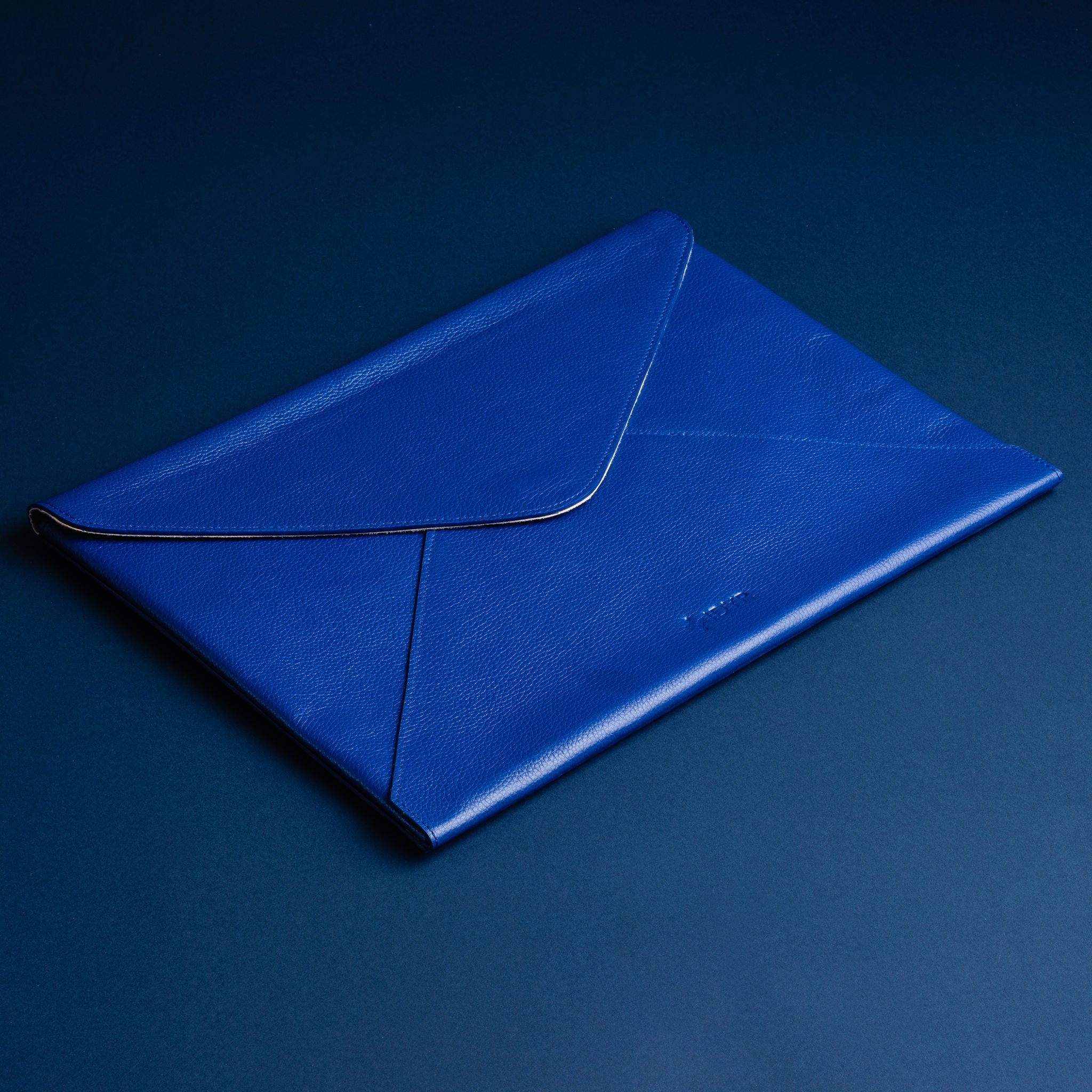 IDYR Ltam Ikhoy 13 Tablet & PC Sleeve in Blue  | Handmade Luxury Leather