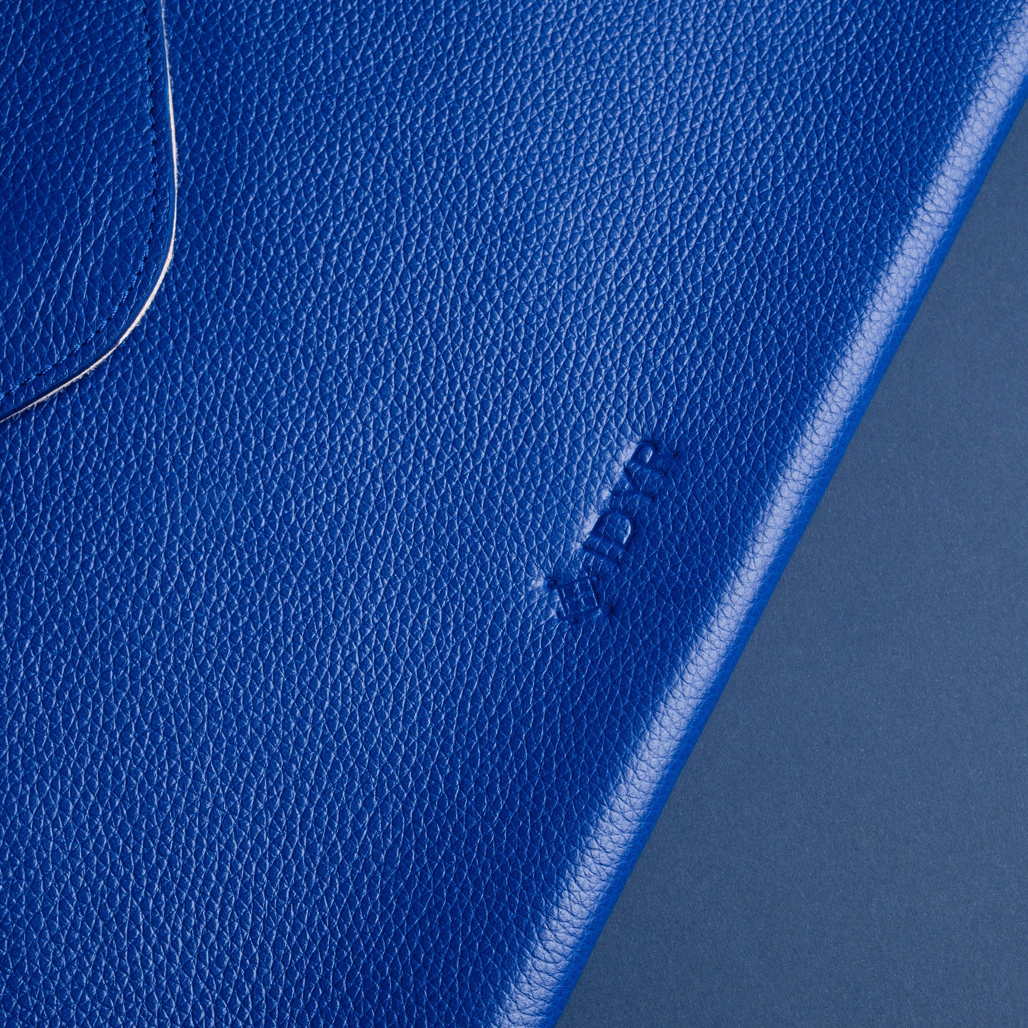 IDYR Ltam Ikhoy 13 Tablet & PC Sleeve in Blue  | Handmade Luxury Leather