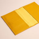 IDYR Kennash Notebook Cover Set in Yellow | Handmade Moroccan Leather & Boucherouite