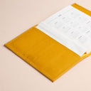 IDYR Kennash Notebook Cover Set in Yellow | Handmade Moroccan Leather & Boucherouite
