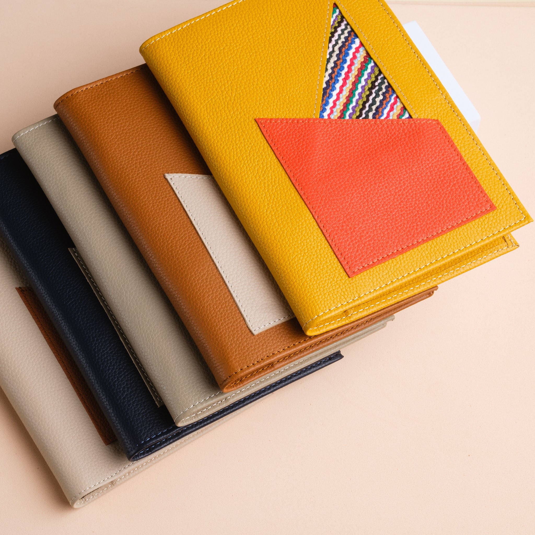 IDYR Kennash Notebook Cover Set in Brown | Handmade Moroccan Leather & Boucherouite