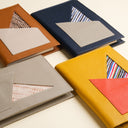 IDYR Kennash Notebook Cover Set in Brown | Handmade Moroccan Leather & Boucherouite