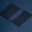 IDYR Ahaddoun Passport Holder in Blue | Handmade Leather & Boucherouite