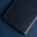IDYR Ahaddoun Passport Holder in Blue | Handmade Leather & Boucherouite