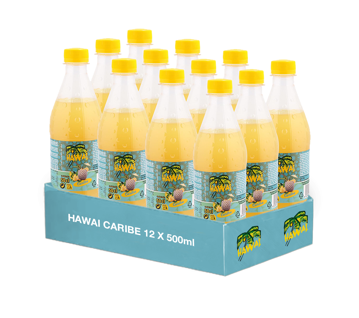 Hawai Caribbean 500ml Plastic Bottle (Pack of 12)