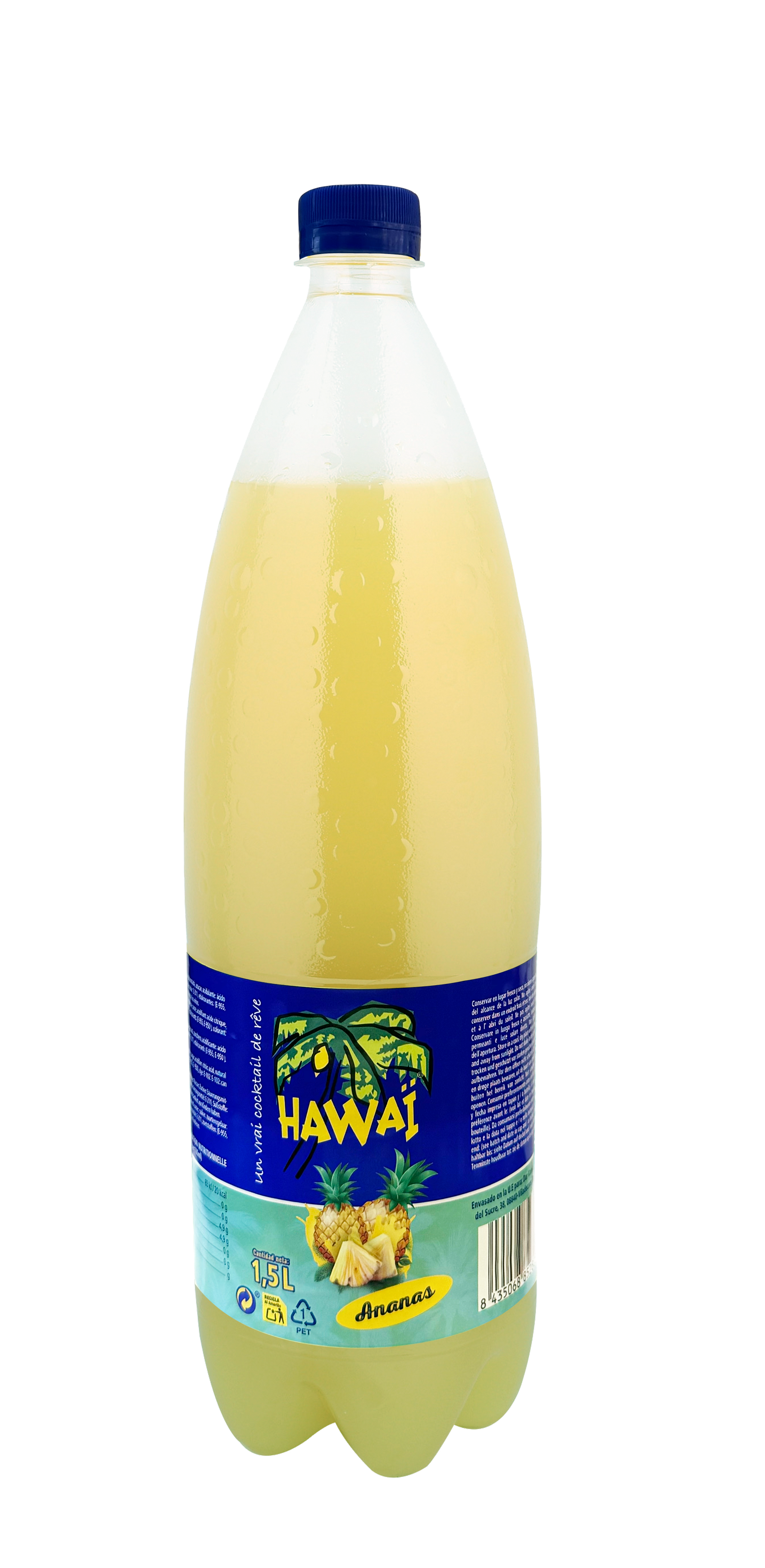 Hawai Pina 1.5L Plastic Bottle (Pack of 6)