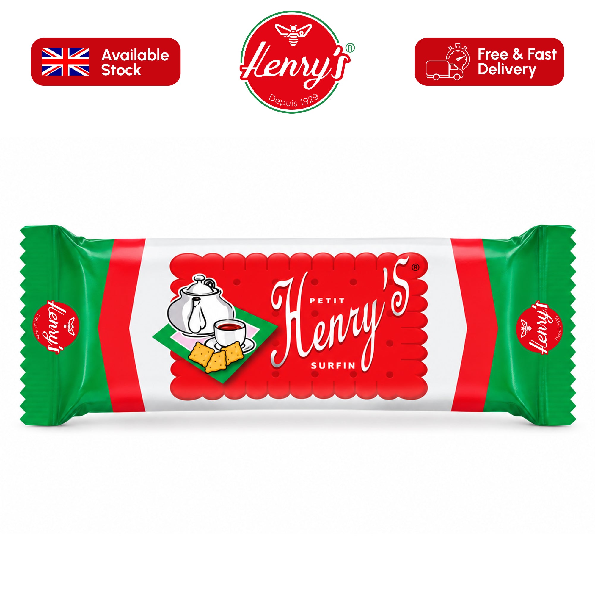 Henry’s Petit Original Tea Biscuits – 10 x 42g Pack