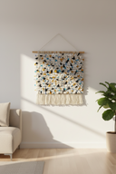 Idyr Hand Knotted Recycled Textile Boucherouite Wall Hanging Rug