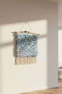Idyr Hand Knotted Recycled Textile Boucherouite Wall Hanging Rug
