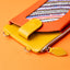 IDYR Aghlane Multifunctional Wallet in Orange & Yellow | Handmade Moroccan Leather