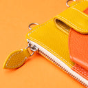 IDYR Aghlane Multifunctional Wallet in Orange & Yellow | Handmade Moroccan Leather