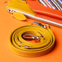 IDYR Aghlane Multifunctional Wallet in Orange & Yellow | Handmade Moroccan Leather