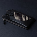 IDYR Aghlane Multifunctional Wallet in Black| Handmade Moroccan Leather
