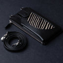 IDYR Aghlane Multifunctional Wallet in Black| Handmade Moroccan Leather