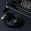 IDYR Aghlane Multifunctional Wallet in Black| Handmade Moroccan Leather
