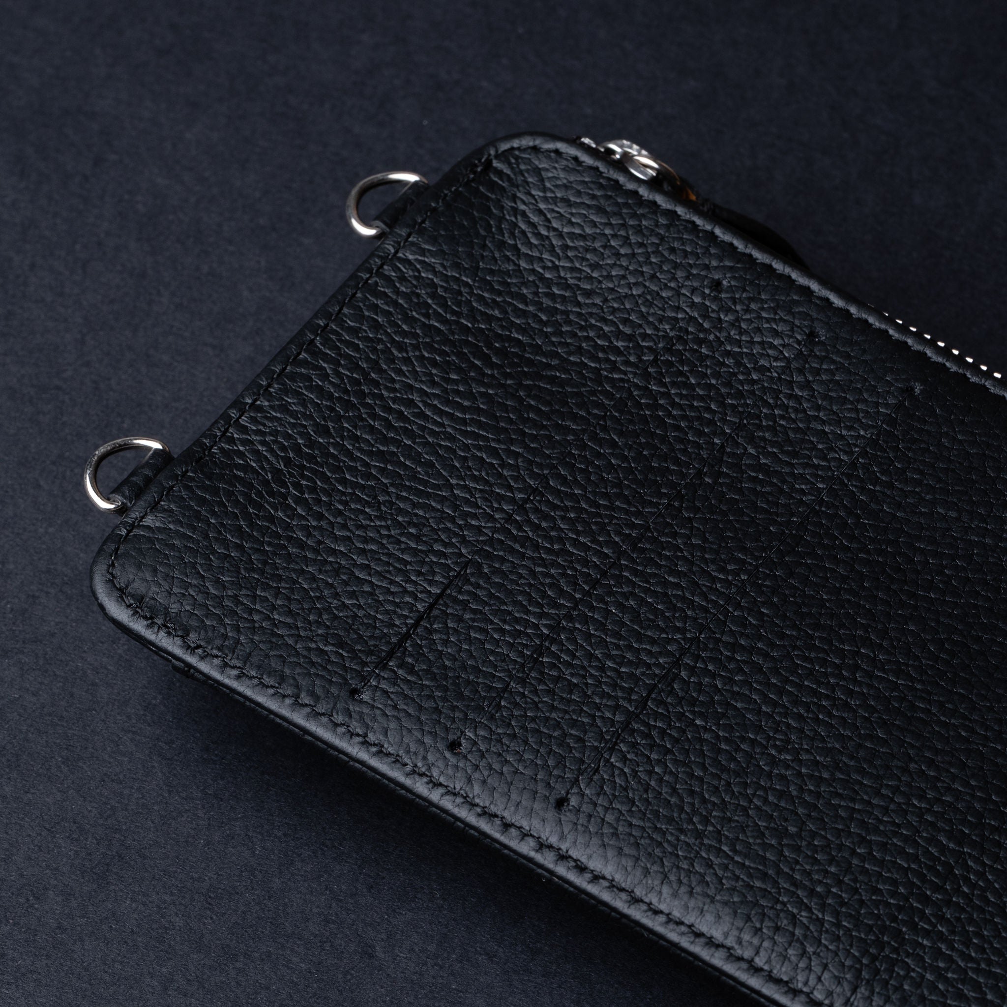 IDYR Aghlane Multifunctional Wallet in Black| Handmade Moroccan Leather