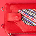 IDYR Aghlane Multifunctional Wallet in Red| Handmade Moroccan Leather