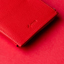 IDYR Aghlane Multifunctional Wallet in Red| Handmade Moroccan Leather