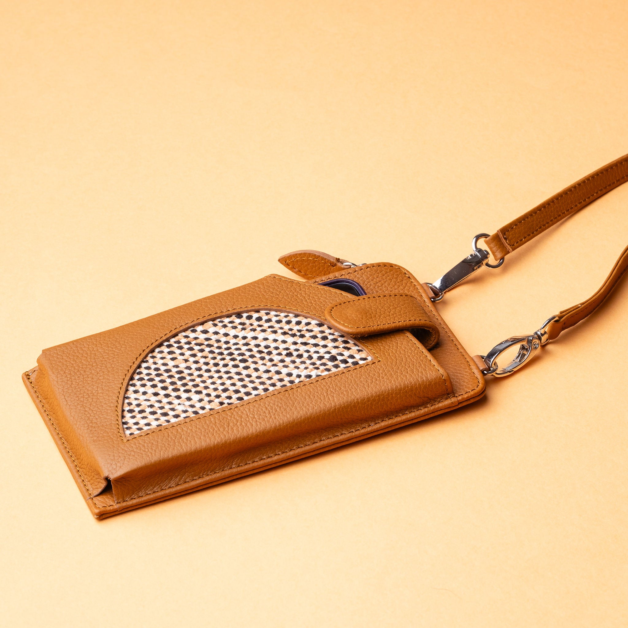 IDYR Aghlane Multifunctional Wallet in Brown | Handmade Moroccan Leather