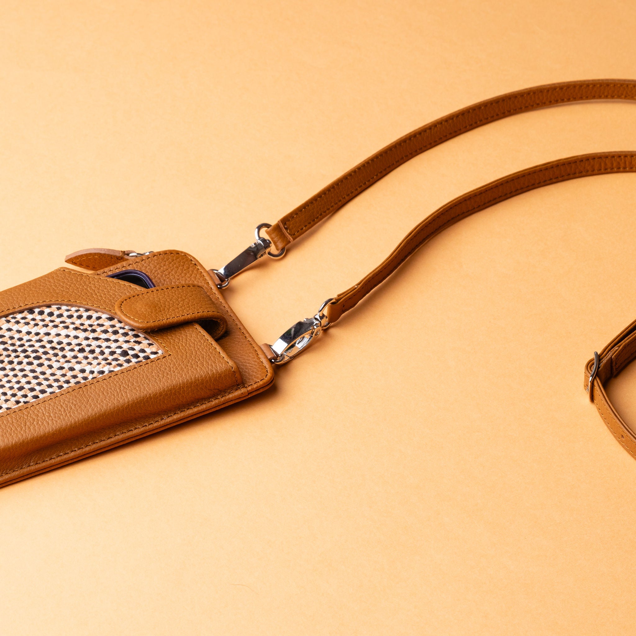 IDYR Aghlane Multifunctional Wallet in Brown | Handmade Moroccan Leather