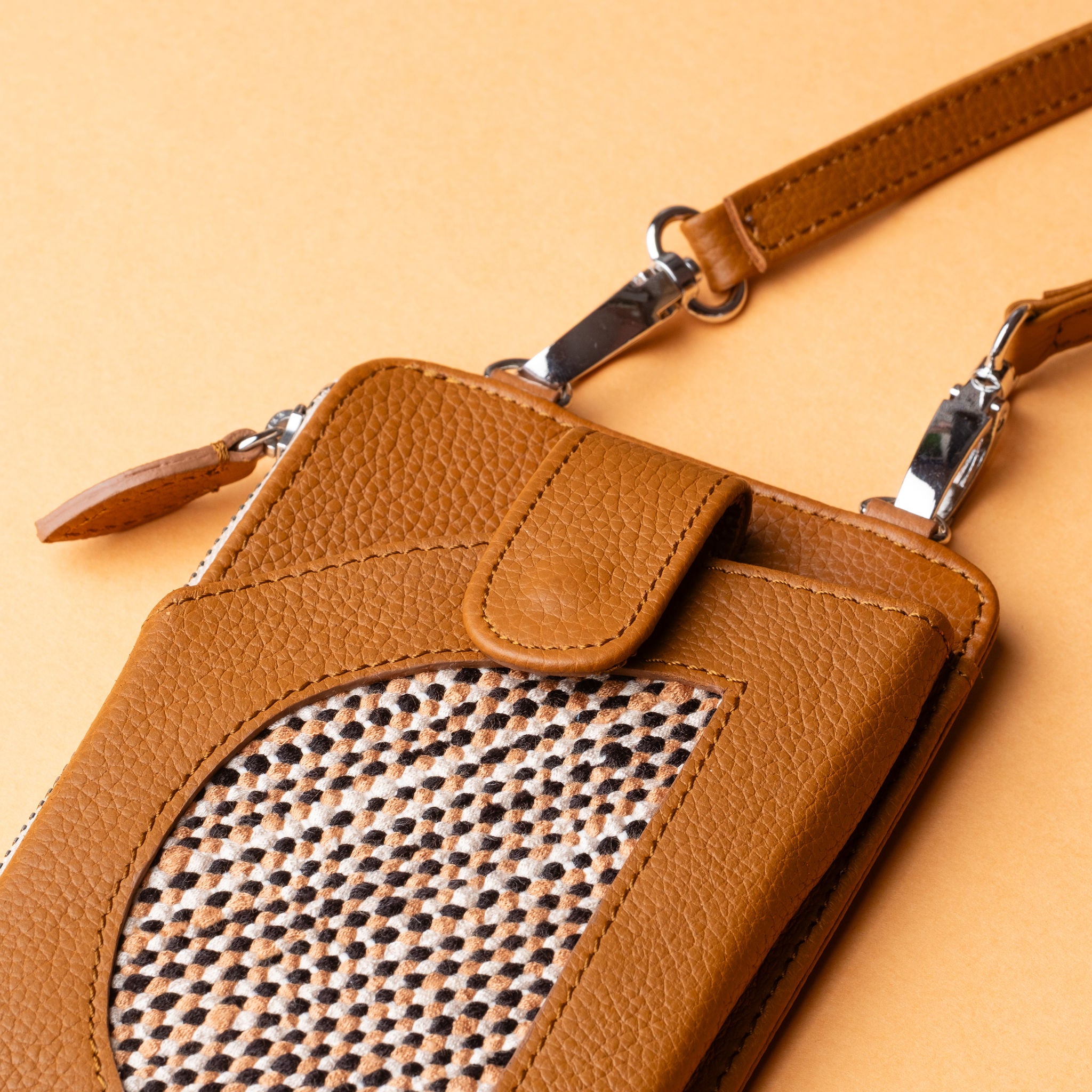 IDYR Aghlane Multifunctional Wallet in Brown | Handmade Moroccan Leather