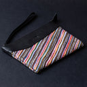 IDYR Khyam Woven Leather Clutch in Black | Handmade Moroccan Artisan Bag
